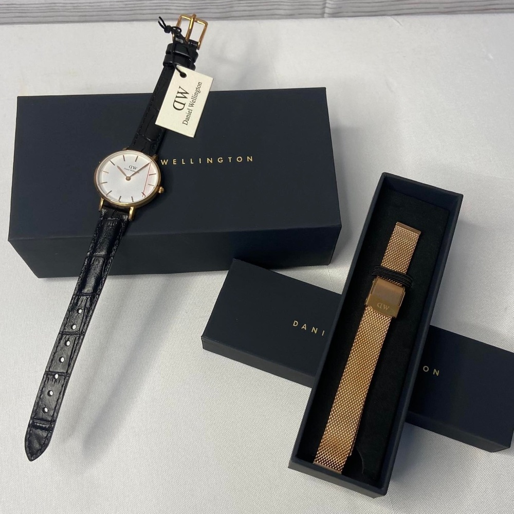 Daniel Wellington Classic Petite Reading Watch Bundle, NEW